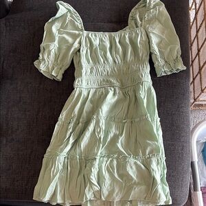 Altar'd State Light Green Mini Dress